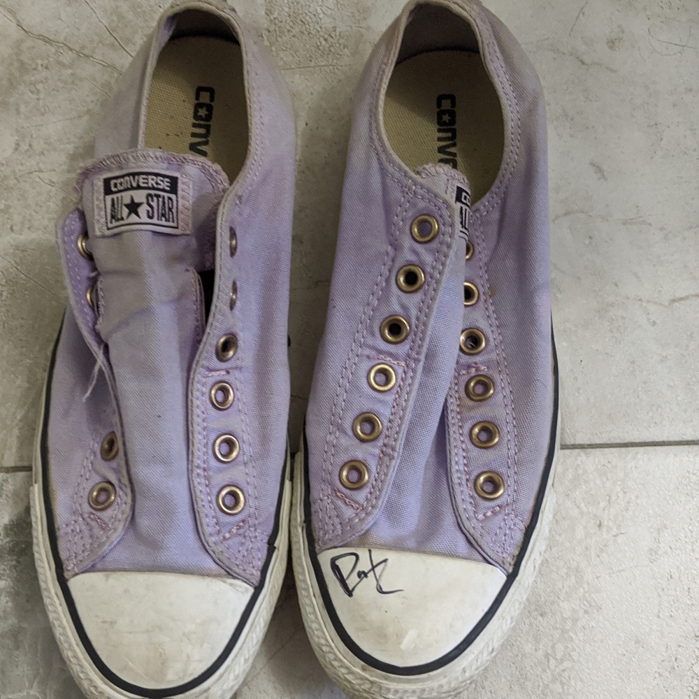 Converse Purple Slip-Ons in size 10M